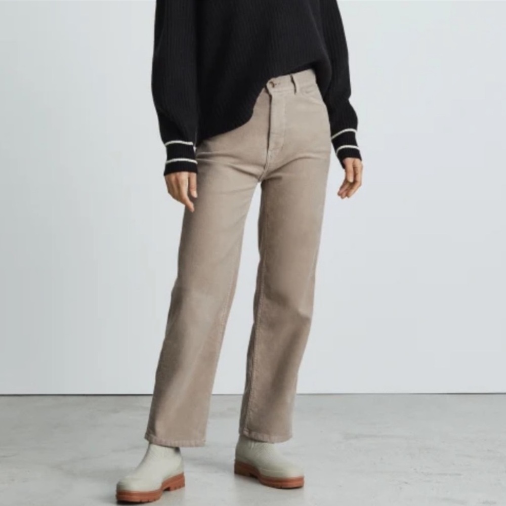 Everlane The Moleskin Way High Pant Burnt Sugar Size 00